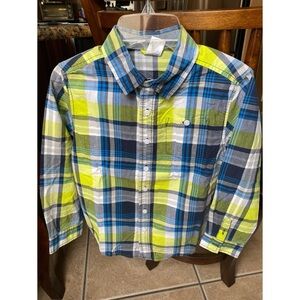 Gymboree boys plaid shirt
